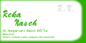 reka nasch business card